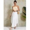 imageOYOANGLE Womens 3D Floral Cami Crop Tops Sleeveless Backless Summer Going Out Tops Vacation Party OutfitsApricot