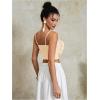 imageOYOANGLE Womens 3D Floral Cami Crop Tops Sleeveless Backless Summer Going Out Tops Vacation Party OutfitsApricot