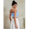 imageOYOANGLE Womens 3D Floral Cami Crop Tops Sleeveless Backless Summer Going Out Tops Vacation Party OutfitsBlue