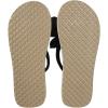 imageOYOANGLE Womens Applique Decor Open Toe Flip Flop Sandals Casual Outdoor Flat SlippersBlack