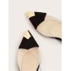 imageOYOANGLE Womens Metallic Transparent PVC Pointed Toe Flat Shoes Slip On Casual Outdoor Flat MulesBlack and Gold
