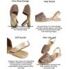 imageOYOANGLE Womens Peep Toe Slingback Flat Sandals Summer Comfortable Outdoor Casual SlidesRose Gold