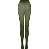 imageOYOANGLE Womens Sheer High Waist Pantyhose Tights Thigh High Stockings LeggingsArmy Green