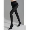 imageOYOANGLE Womens Sheer High Waist Pantyhose Tights Thigh High Stockings LeggingsBlack