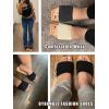 imageOYOANGLE Womens Single Band Square Open Toe Slide Sandals Summer Slip on Flat SandalsBlack