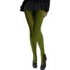 imageOYOANGLE Womens Sheer High Waist Pantyhose Tights Thigh High Stockings LeggingsArmy Green