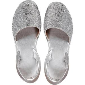 imageOYOANGLE Womens Peep Toe Slingback Flat Sandals Summer Comfortable Outdoor Casual SlidesSilver