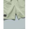 imageOYOANGLE Boys 2 Piece Outfits Casual Graphic Short Sleeve Tee Shirt and Shorts SetWhite Green Tree