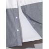 imageOYOANGLE Boys Color Block Short Sleeve Button Down Shirts Summer Dress ShirtPink and Grey