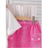 imageOYOANGLE Girls 2 Piece Outfits Butterfly Short Sleeve Tee and Denim Skirts SetsPink and White