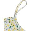 imageOYOANGLE Girls 2 Piece Outfits Floral Print Sleeveless Cute Cami Dresses and Short Sleeve Lettuce Trim Tie Front Top SetsBlue White