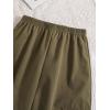 imageOYOANGLE Girls 2 Piece Outfits Ribbed Knit Crew Neck Sleeveless Tank Top and Cargo Jogger Pants SetGreen