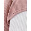imageOYOANGLE Girls 3 Piece Outfit Tank Top and Plaid Pleated Skirt with High Low Hem Crop Shirt SetPink