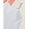 imageOYOANGLE Girls 3 Pieces Summer Outfits Graphic Print Crop Tee Top and Cami Top with Shorts SetCoral Orange