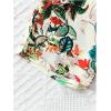 imageOYOANGLE Girls Boho 2 Piece Outfits Tropical Print Halter Tank Top and Wide Leg Pants Set Vacation OutfitBeige and Green