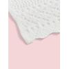 imageOYOANGLE Girls Crochet Hollow Out Spaghetti Strap Scallop Trim Sheer Swimsuit Cover Up DressWhite