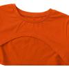 imageOYOANGLE Girls Cute 2 Piece Outfits Print Cami Short Dress with Crop Top Tee SetLight Orange