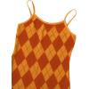 imageOYOANGLE Girls Cute 2 Piece Outfits Print Cami Short Dress with Crop Top Tee SetLight Orange