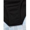 imageOYOANGLE Girls Cute Spaghetti Straps Round Neck Drawstring One Piece Swimwear Tie Bathing SuitBlack