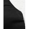 imageOYOANGLE Girls Cute Spaghetti Straps Round Neck Drawstring One Piece Swimwear Tie Bathing SuitBlack