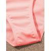 imageOYOANGLE Girls Cute Spaghetti Straps Round Neck Drawstring One Piece Swimwear Tie Bathing SuitPink Medium