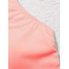 imageOYOANGLE Girls Cute Spaghetti Straps Round Neck Drawstring One Piece Swimwear Tie Bathing SuitPink Medium