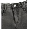 imageOYOANGLE Girls Elastic Waist Flared Leg Denim Pants Raw Trim Bell Bottom Jeans with PocketsGrey