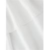 imageOYOANGLE Girls Shirred High Waisted Layered Ruffle Hem Short Skirt Summer Cute Flowy SkirtsWhite