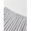 imageOYOANGLE Girls Split Side Ribbed Knit Midi Skirt Elastic High Waist Casual SkirtsGrey