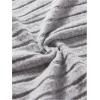 imageOYOANGLE Girls Split Side Ribbed Knit Midi Skirt Elastic High Waist Casual SkirtsGrey
