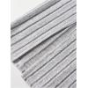imageOYOANGLE Girls Split Side Ribbed Knit Midi Skirt Elastic High Waist Casual SkirtsGrey