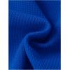 imageOYOANGLE Girls Textured Sleeveless Square Neck Asymmetrical Hem Crop Tank TopsRoyal Blue
