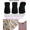 imageOYOANGLE Maternity Tank Top Summer Sleeveless Crewneck Pregnancy Shirts Side Split Pregnant ClothesBlack