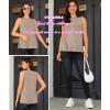 imageOYOANGLE Maternity Tank Top Summer Sleeveless Crewneck Pregnancy Shirts Side Split Pregnant ClothesKhaki
