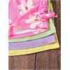 imageOYOANGLE Toddler Girls 4 Pack Ribbed Knit Crop Tank Tops Set One Shoulder Summer CamisoleGreen Pink