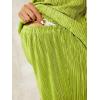imageOYOANGLE Womens Maternity 2 Piece Pajamas Outfits Textured Cami Halter Top and Shorts Lounge SetGreen