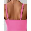 imageOYOANGLE Womens Maternity One Piece Swimsuits Cut Out Spaghetti Strap Pregnancy Bathing Suits SwimwearPink