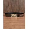 imageOYOANGLE Womens PU Leather Western Waist Belt Metal Buckle Retro Vintage Cinch Belts for JeansBrown