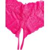 imageOYOANGLE Womens Plus Size Floral Lace Spaghetti Strap Cut Out Bra and Panty Two Piece Lingerie SetHot Pink