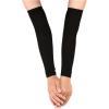 imageOYOANGLE Womens Outdoor Sports Workout Arm Sleeves Breathable Sun Protection SleeveBlack