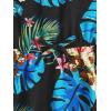 imageOYOANGLE Girls Casual Boho Floral Print Sleeveless ALine Swing Cami Hawaiian Dress SundressBlue Print