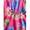 imageOYOANGLE Girls Casual Boho Floral Print Sleeveless ALine Swing Cami Hawaiian Dress SundressHot Pink Multi