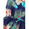 imageOYOANGLE Girls Casual Boho Floral Print Sleeveless ALine Swing Cami Hawaiian Dress SundressMulticolor
