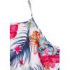 imageOYOANGLE Girls Casual Boho Floral Print Sleeveless ALine Swing Cami Hawaiian Dress SundressPink Print