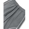 imageOYOANGLE Mens Cargo Track Pants Drawstring Elastic Waist Flap Pockets Hip Hop Baggy Harem PantsDark Grey