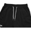 imageOYOANGLE Mens Casual Drawstring Elastic Waist Flap Pocket Letter Graphic Street Jogger Cargo PantsBlack Solid