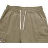 imageOYOANGLE Mens Casual Drawstring Elastic Waist Flap Pocket Letter Graphic Street Jogger Cargo PantsKhaki