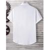 imageOYOANGLE Mens Classic Solid Short Sleeve Button Down Work Business Blouse Top Casual Hawaiian ShirtsLight White
