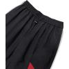 imageOYOANGLE Mens Colorblock Drawstring Waist Straight Wide Leg Baggy Pants with PocketBlack