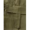 imageOYOANGLE Mens Drawstring Elastic Waist Flap Pockets Baggy Cargo Pants Joggers Hiking Trousers SweatpantsArmy Green